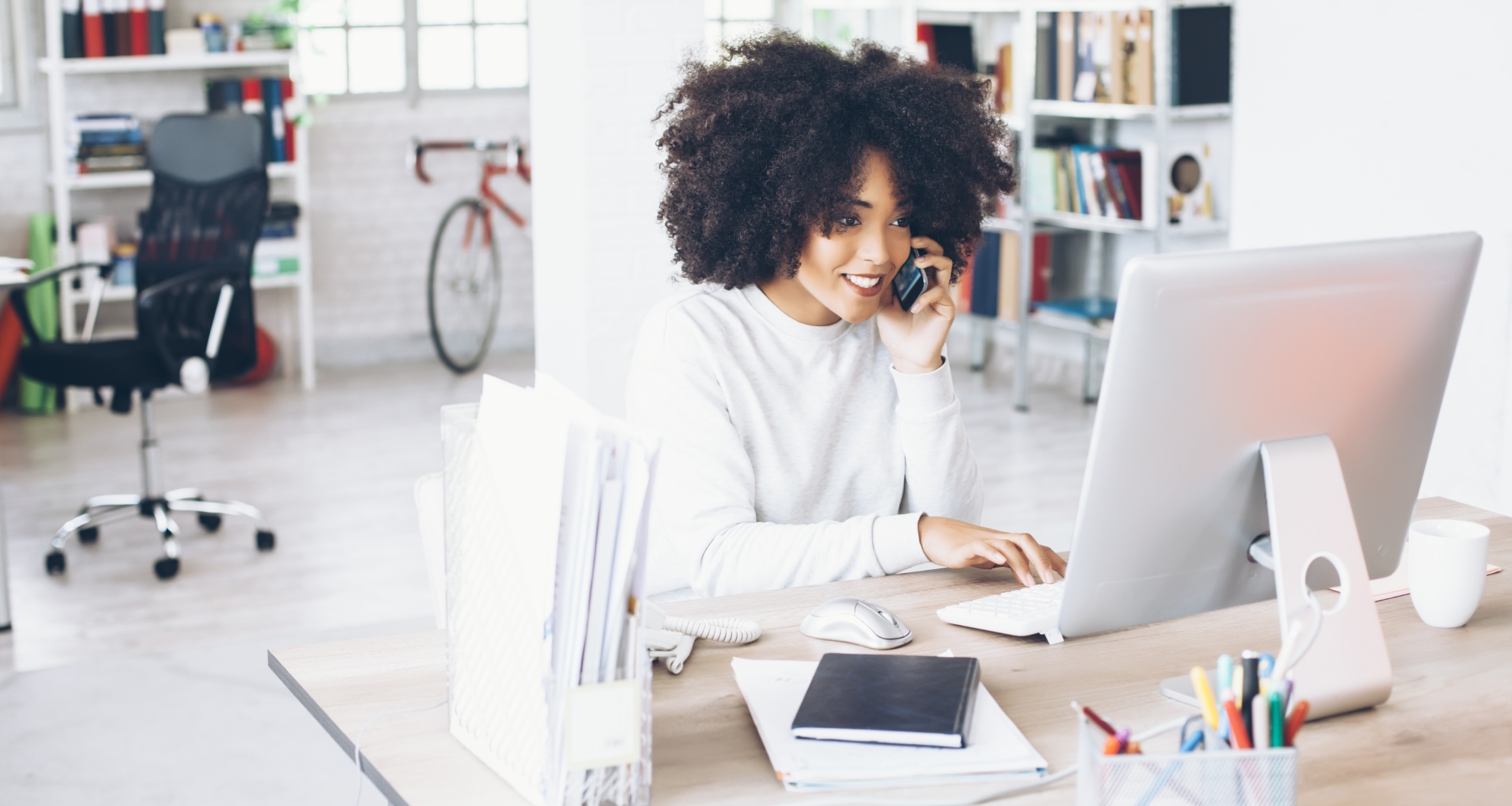 Remote working better posture